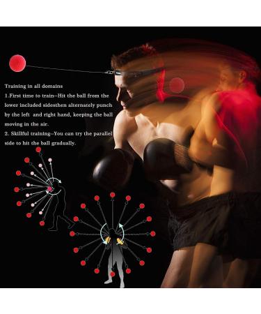 Boxing Reflex Ball Set for Speed, Reactions, Hand-Eye Coordination - Boxing, MMA, Combat Sports Training - 3 Balls - Buy Online on GoSupps.com