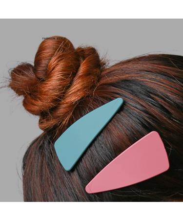 Acrylic Metal Snap Hair Clips Set | Colorful Large Hair Accessories for Women & Girls - International Shipping Available - Buy Online on GoSupps.com