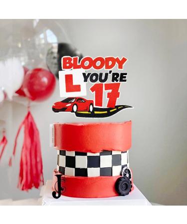 Bloody L You're 17 Cake Topper Caution New Driver Birthday Cake Decor L Plate 17th Birthday Party Supplies Learner Driver Birthday Cake Topper - Buy Online on GoSupps.com