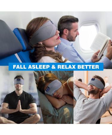 Musicozy Bluetooth Sleep Headphones Eye Mask for Side Sleepers - Grey - Buy Online on GoSupps.com