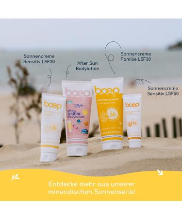  boep boep Sunscreen SPF30 | Mineral Sun Protection for Babies Children and Adults | With Zinc Oxide & No Chemical UV Filter Phthalate Free & DHHB Free | Vegan Natural Cosmetics In - Buy Online on GoSupps.com