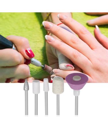 Nail Drill Bit Electric Nail Drill Bits Nail Drill Attachment Nail Drill Bits for Nail Gel Acrylic Nails Manicure Pedicure & Home Use 5 Pieces 5 pieces. - Buy Online on GoSupps.com