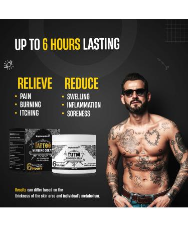Nupharmisto Tattoo Numbing Cream 30ml | Maximum Strength with Lidocaine, Emu Oil & Arnica | 6 Hours of Pain Relief - Buy Online on GoSupps.com