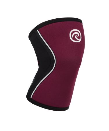 Rehband Kniebandage strength sport knee support for cross fit & heavy training Knee Sleeve made of 5 mm neoprene in many colors & sizes unisex XL Burgundy - 1 piece