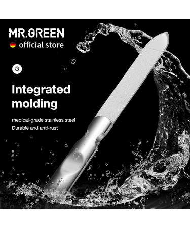 MR.GREEN Double Sided Nail Files - Stainless Steel Manicure & Pedicure Tools for Professional Finger & Toe Nail Care - International Shipping Available - Buy Online on GoSupps.com