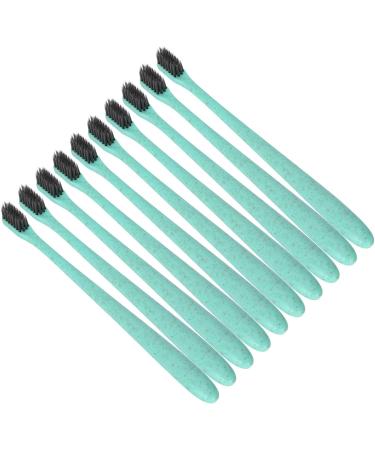 Eco-Friendly Toothbrushes | Disposable Wheat Straw Travel Brushes | 50pcs Portable Oral Care - Buy Online on GoSupps.com