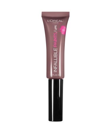 L'Or al Paris Infallible PAINTS/LIPS  Taupeless  0.27 fl. oz. 0.27 Fl Oz (Pack of 1) Taupeless