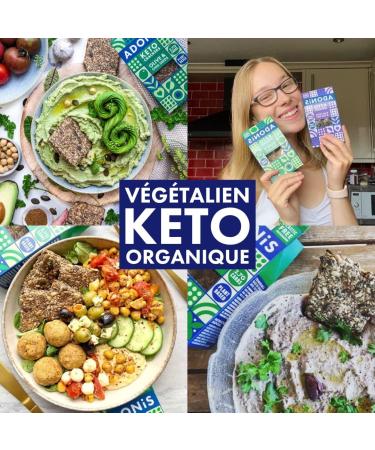 ADONIS Keto Black Pepper and Sea Salt Crackers (Pack of 10 Crackers 60g) | Vegan and Keto l 100% Natural l Gluten Free Sugar - Buy Online on GoSupps.com