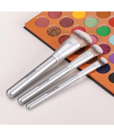 TEOYALL Flat Angled Concealer Bronzer Brush - Medium Synthetic Bristles for Flawless Coverage | Multitask Makeup Brush for Liquid Cream & Powder - Buy Online on GoSupps.com