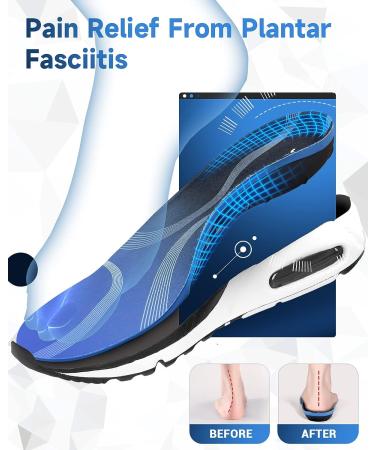 Plantar Fasciitis Insoles for 250LB High Arch Support | Soft Pain Relief Orthotics for Flat Feet | Dynamic Support Inserts for Heavy Duty | Ideal for Running/Walking | Blue Men's 7-8/Women's 9-10 - Buy Online on GoSupps.com