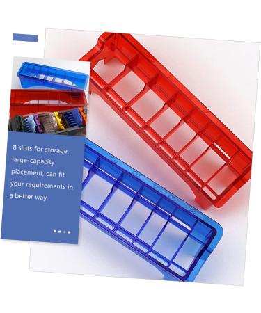 Angoily Hair Clipper Comb Box Clipper Guard Storage Organizer Blue Barber Tool Organizer Clipper Guards Barber Supplies Clipper Cutting Storage Protection Plastic Hair - Buy Online on GoSupps.com