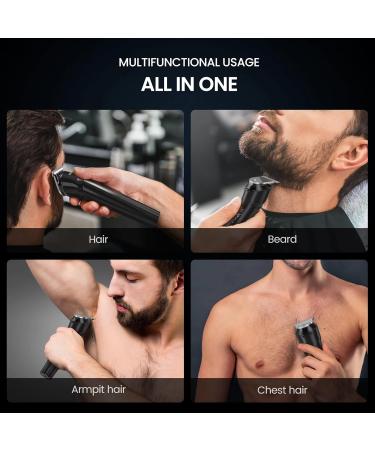 Sejoy Body Hair Trimmer Clipper for Men Cordless Barber Clippers Electric Hair Trimmer Beard Trimmer with Travel Lock Waterproof 90 Min Battery Life USB Rechargeable Black Hair Clippers - Buy Online on GoSupps.com