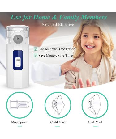 Portable Nebulizer: Quiet Home Inhaler for Adults & Kids - Two Modes for Travel - Self-Cleaning Breathing Machine - Buy Online on GoSupps.com
