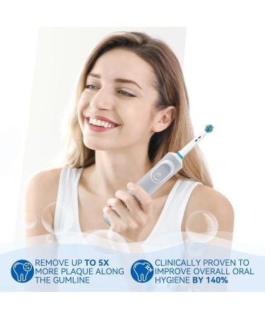 Anjocare 16 Pack Replacement Brush Heads for Oral-B | Compatible with Braun Per1000/3000/7000 | Rechargeable Toothbrush Heads - Buy Online on GoSupps.com