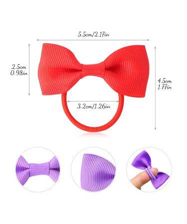 Qufiiry 40PCs Baby Girl Hair Loops & Elastic Headbands - Grosgrain Hair Ties with Bows for Toddlers & Little Girls | International Shipping Available - Buy Online on GoSupps.com