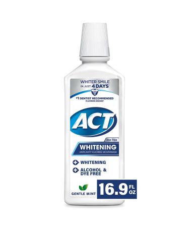 ACT Total Care Zero Alcohol Anticavity Fluoride Mouthwash 18 fl. oz. & ACT Whitening + Anticavity Fluoride Mouthwash 16.9 fl. oz. Bundle
