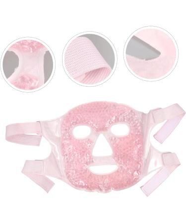 SHERCHPRY Warm Face Mask for Women Full Face Gel Mask for Relaxation Wrinkle Reduction Pink Color - Buy Online on GoSupps.com