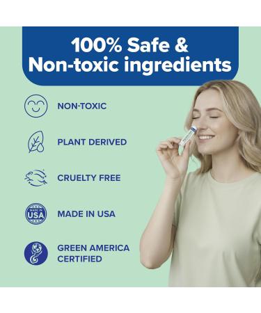 MOXE Migraine Rollon Stick & Nasal Inhaler Fast Cooling Comfort for Headaches & Tension Non-Medicated Soothing Vapors Peppermint Eucalyptus and Other Essential Oils Metal Roller Made in USA - Buy Online on GoSupps.com