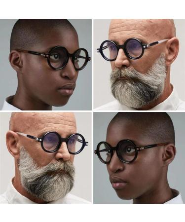 NIDOVIX Round Blue Light Glasses for Men & Women - Retro Circle Frame Non-Prescription Eyeglasses - Stylish Computer Glasses in Black/Tortoise - 48mm - Buy Online on GoSupps.com