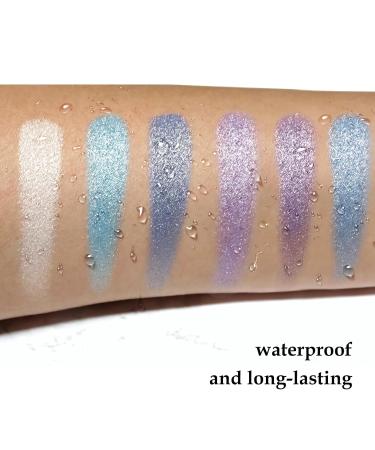 Boobeen 6PCS Waterproof Cream Eyeshadow Sticks - Shimmer Eye Makeup Crayon Easy to Use Glitter Eye Brightener - Buy Online on GoSupps.com