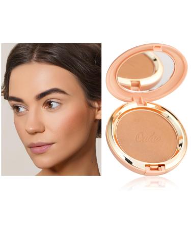 Oulac susceptible bronz powder face makeup with mirror highly pigmented bronzing powing bronzing blush dual purep sun kissster natural look vegan & cruelty-free B01 (B01) sunbeated 8.5 g (1 Pack) - Buy Online on GoSupps.com