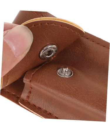 Angoily Travel Razor Case - Safety Razor Sheath for Women | Durable PU Brown Razor Bag & Travel Supplies - Perfect for Hairdressers & Manual Shaving - Buy Online on GoSupps.com