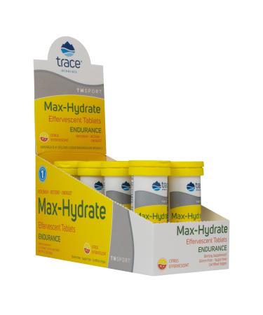 Trace Minerals | Max-Hydrate Endurance | Effervescent Tablets | Energy Support | Replenishes Electrolytes & Helps Avoid Muscle Cramps and Muscle Fatigue | Citrus Flavor | 8 X 10 Tabs - Buy Online on GoSupps.com