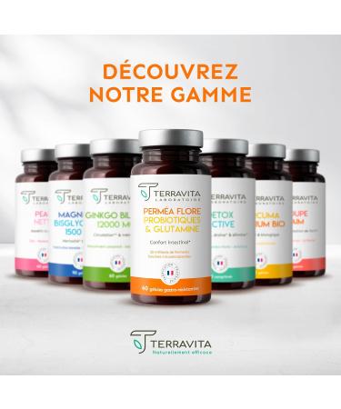 PERMEA FLORA | Probiotics and Glutamine | Intestinal Flora and Mucosal Healing | Ideal Against Intestinal Permeability | 60 Gastro-resistant Capsules | Made in France | Terravita - Buy Online on GoSupps.com