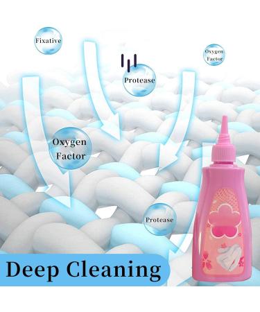 Garment Stubborn Stain Cleaner Active Enzyme Clothing Stain Remover Biological Enzyme Laundry Detergent Clothes Oil Stain Remover Liquid Detergent for Most Types of Clothes 100ML - Buy Online on GoSupps.com