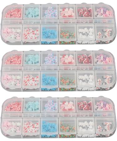 3 Box Nail Art Decoration Set Beautiful and Attractive DIY Nail Decorations Safe and Easy to Use Accessories Ideal for Creative Nail Art Projects Includes Various Designs for Cust - Buy Online on GoSupps.com