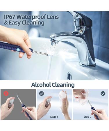 Ear Wax Removal Kit with 1080P Camera and 6 Ear Picks - Blue | For iPhone, iPad, Android | Otoscope with Light - Ear Cleaner for Effective Cleaning - Buy Online on GoSupps.com