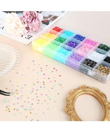 36000Pcs 3mm Jelly Rhinestones Kit - Mixed Color Resin Rhinestones for Nail Clothes Shoes Tumblers - Flat Back Round Decorative Gems - Buy Online on GoSupps.com