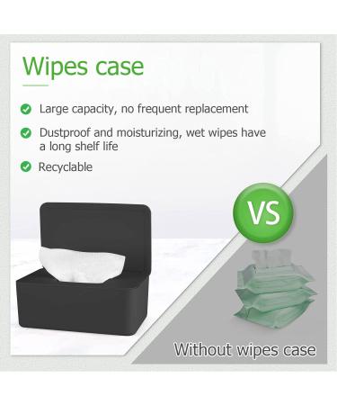 Buy Aohcae Wet Wipes Box - Moist Toilet Paper & Baby Wipes Storage - Black Cloth Organizer for Easy Access - Buy Online on GoSupps.com