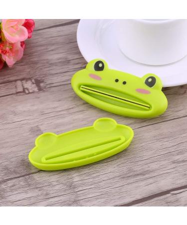 2pcToothpaste Dispenser Frog Toothpaste Squeezer Home SuppliesToothpaste Tube Squeezer Easy Squeeze Paste Dispenser Roll Holder Cartoon Frog - Buy Online on GoSupps.com