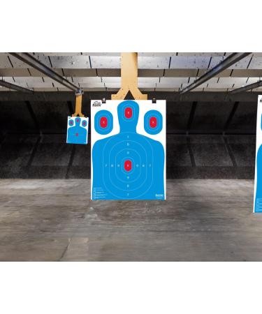 Ascentor Silhouette Shooting Target 18x24 - Large Size with Multiple Blue Aiming Zones - Buy Online on GoSupps.com