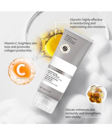 Beta-Glucan Vitamin C & Ceramide EOS Moisture Barrier Cream with Hyaluronic Acid & Glycerin 3.53oz Hydrating Face Cream for Dry & Sensitive Skin Soothing Repair Cream for Dehydrated Skin - Buy Online on GoSupps.com
