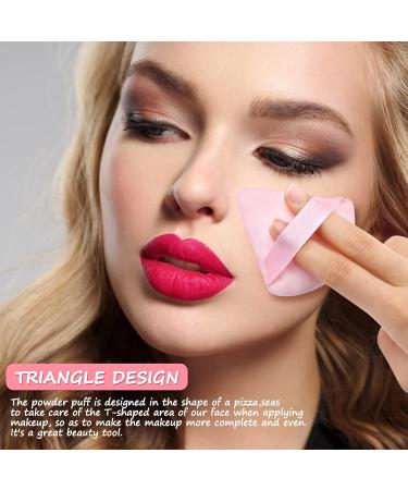Powder Puffs 12 Pieces Pink Triangle Powder Puffs Soft Makeup Velour Puff for Pressed Powder Loose Powder Cotton Mini Powder Puff for Face Cosmetic Foundation Sponge Mineral Powder Wet Dry Makeup - Buy Online on GoSupps.com