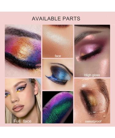 Adriana Nicole Cosmetics Ethereal Single Eyeshadow - Green Color-Shifting Double Chrome with Glitter - Buy Online on GoSupps.com