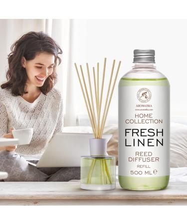 Fresh Linen Room Fragrance Diffuser Refill 500ml - Refreshing Scent for Home & Spaces - Buy Online on GoSupps.com