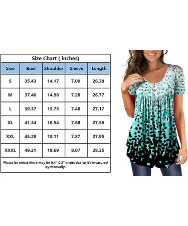Womens Tunic Tops 2023 | Trendy Short Sleeve Button Down Shirt | Black-3 Medium - Buy Online on GoSupps.com