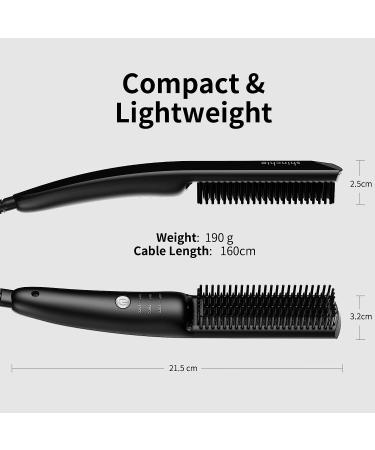 SHINCHIE Ionic Hair Straightener Comb for Women | 30s Fast Heating & Anti-Scald Technology - Buy Online on GoSupps.com