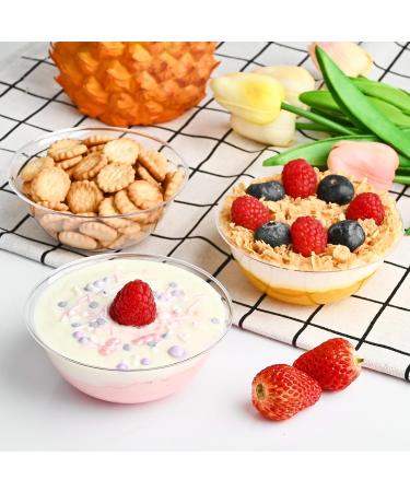 100 Pack Clear Mini Disposable Bowls Plastic Premium Hard Dessert Bowls Candy Bowls Soup Bowls Hard Plastic Bowls for Serving Weddings Catering Parties Home or Special Event Party Supplies - Buy Online on GoSupps.com