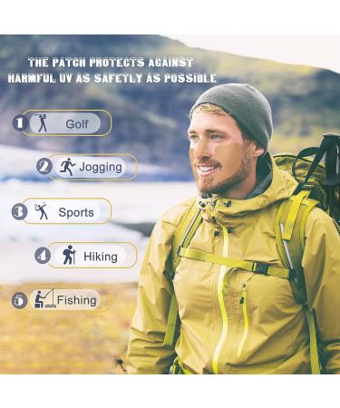 24 Pcs Golf Sunscreen UV Patches for Sun Protection - Women Men Golf Face & Eye Stickers - Light Beige - Buy Online on GoSupps.com