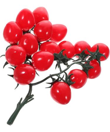 Abaodam 5pcs String Simulated Cherry Tomatoes Yellow Cherry Tomatoes Decor Lifelike Vegetables Lifelike Fruit Model Fake Tomatoes Fruits Faux Fake Grapes Pvc Fake Food Mini Child Redx5pcs 18X16CMx5pcs - Buy Online on GoSupps.com