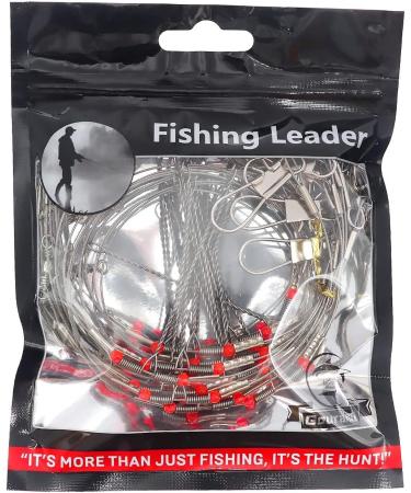 YOTO Stainless Steel Hi-Low Fishing Tackle Leaders with Swivels | High-Strength Saltwater Fish Wire Gear | 70lb-12pcs | Fishing Gift C1-17.7 - Buy Online on GoSupps.com