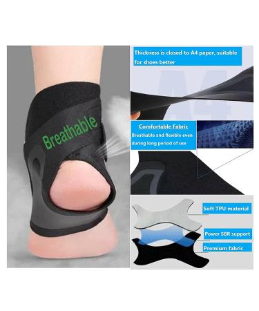Ankle Brace Support for Men & Women - Sprained Ankle, Plantar Fasciitis, Achilles Tendonitis - Injury Recovery - Adjustable Strap - 1 Pair - Buy Online on GoSupps.com