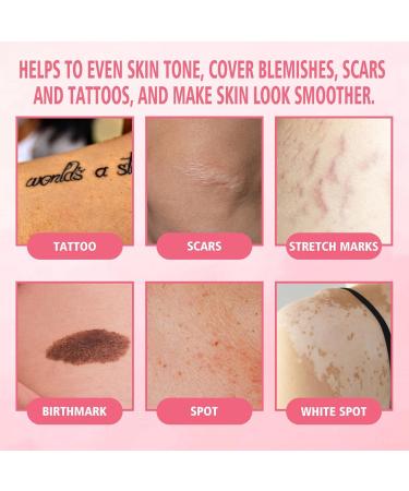 Sloane Body Tattoo Scar Foundation Waterproof Long Lasting Matte Liquid Foundation for Arms Legs Back Stomach 100 ml 1.0 Unit - Buy Online on GoSupps.com