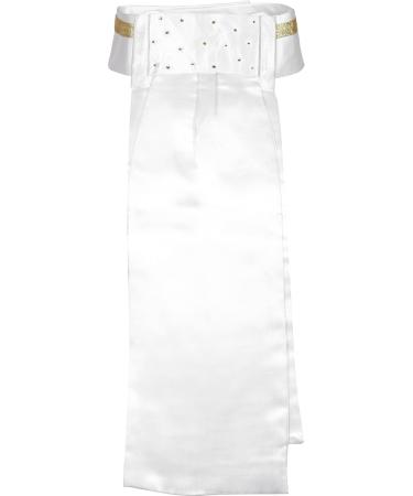 Amesbichler Reitsport Ladies Plastron Precious - White-Gold Dressage Riding Accessory | Harry's Horse - Buy Online on GoSupps.com
