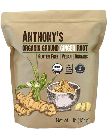 Anthony's Organic Ground Ginger Root Powder 454g