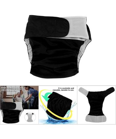 Buy Adjustable Adult Diapers | Washable Incontinence Pants for Seniors | Black Reusable Hygiene Solutions - Buy Online on GoSupps.com